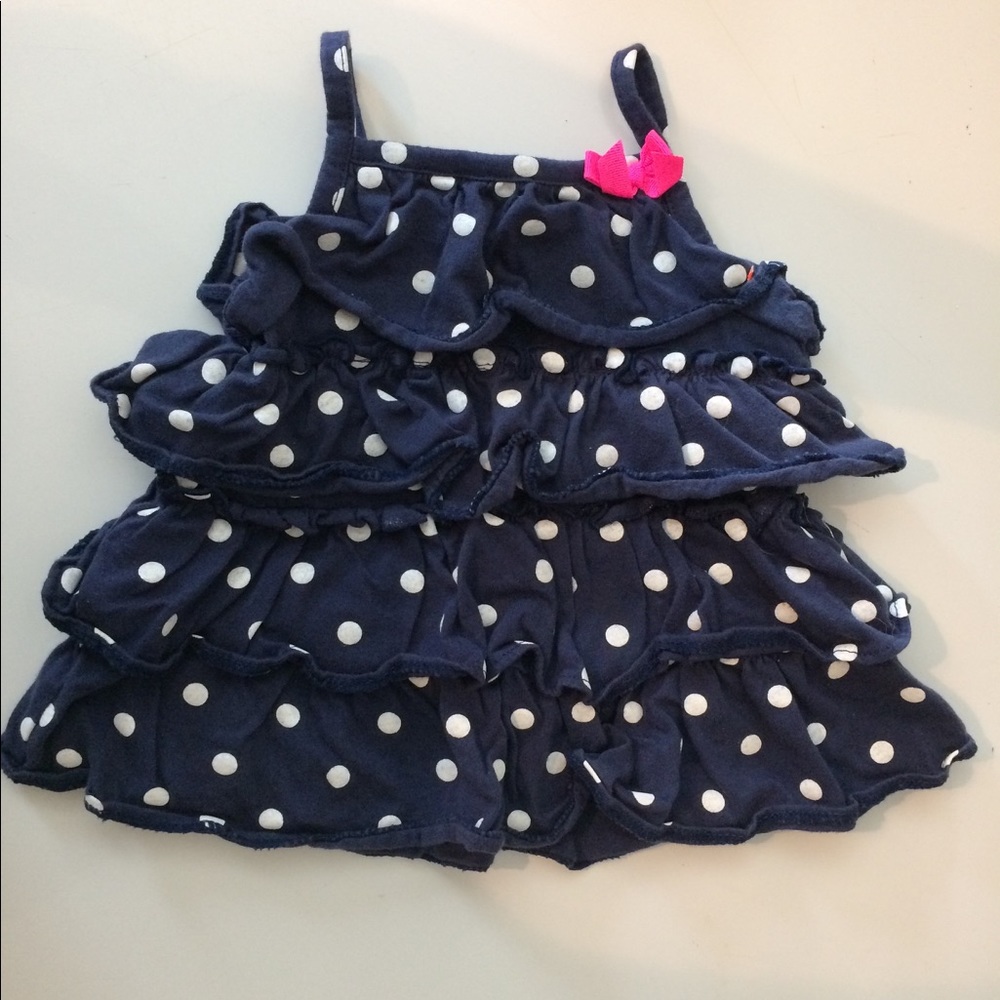 Carters 9M pokadot tank tunic dress